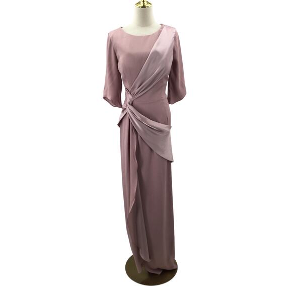 AW BRIDAL 12 L dusty rose Caesar mother of the bride formal gala maxi dress b43 - Picture 3 of 9